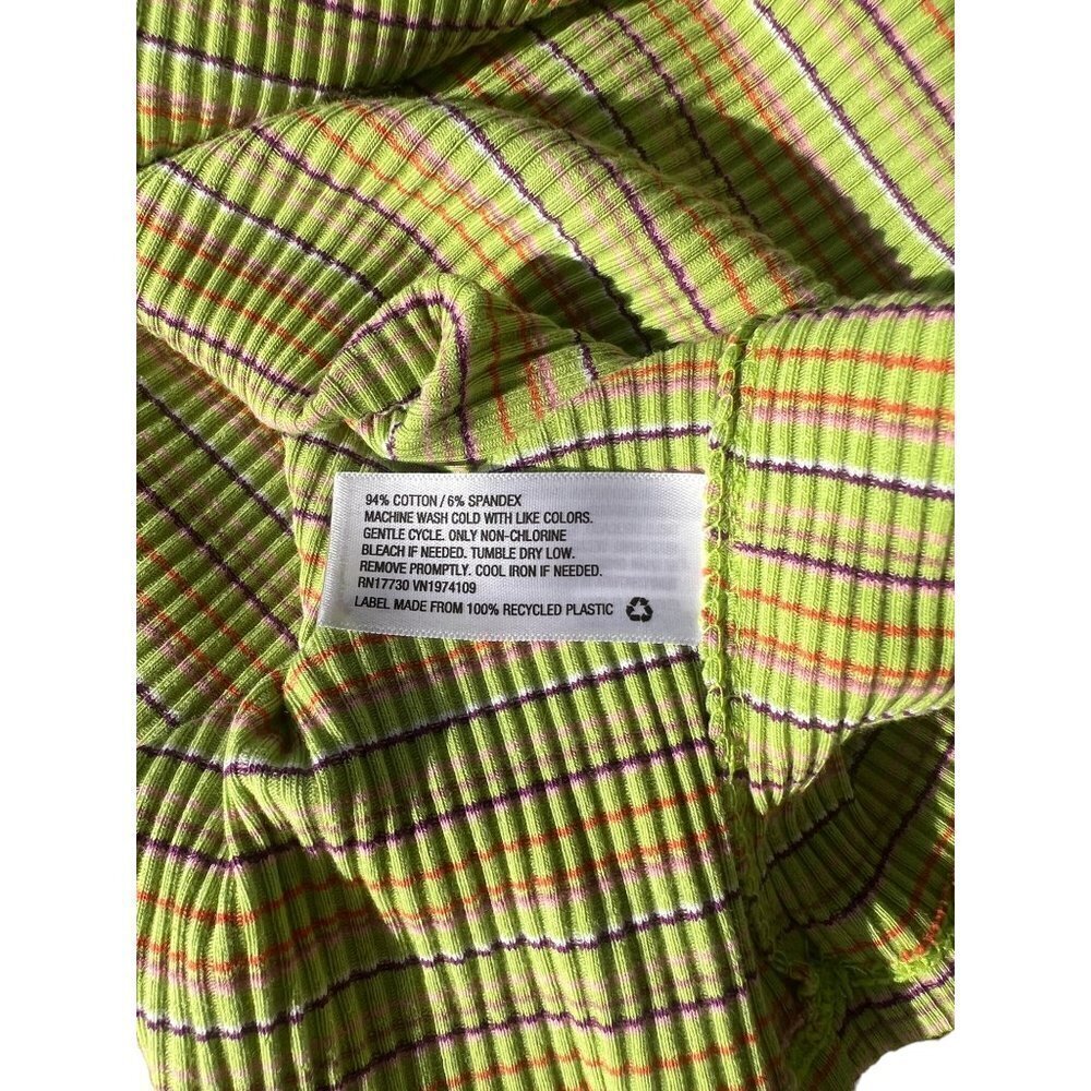 Wild Fable Women's Green Apple Stripe Dress - Picture 5 of 6